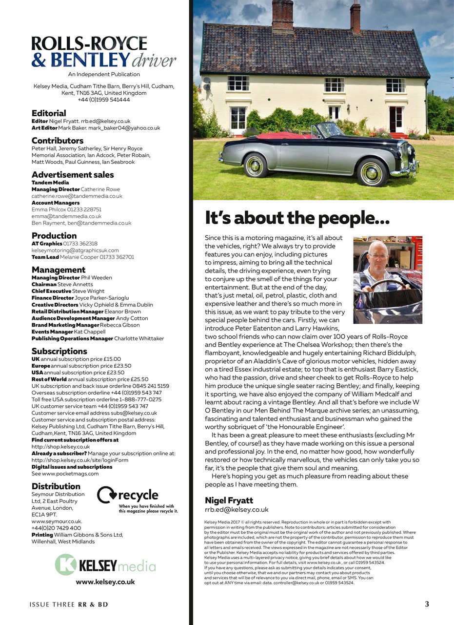 Rolls-Royce & Bentley Driver Preview Pages