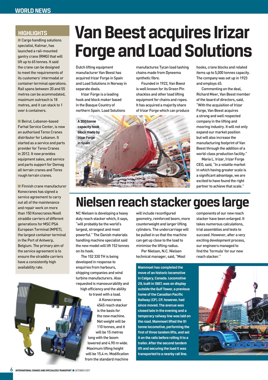 Int. Cranes and Specialized Transp Preview Pages