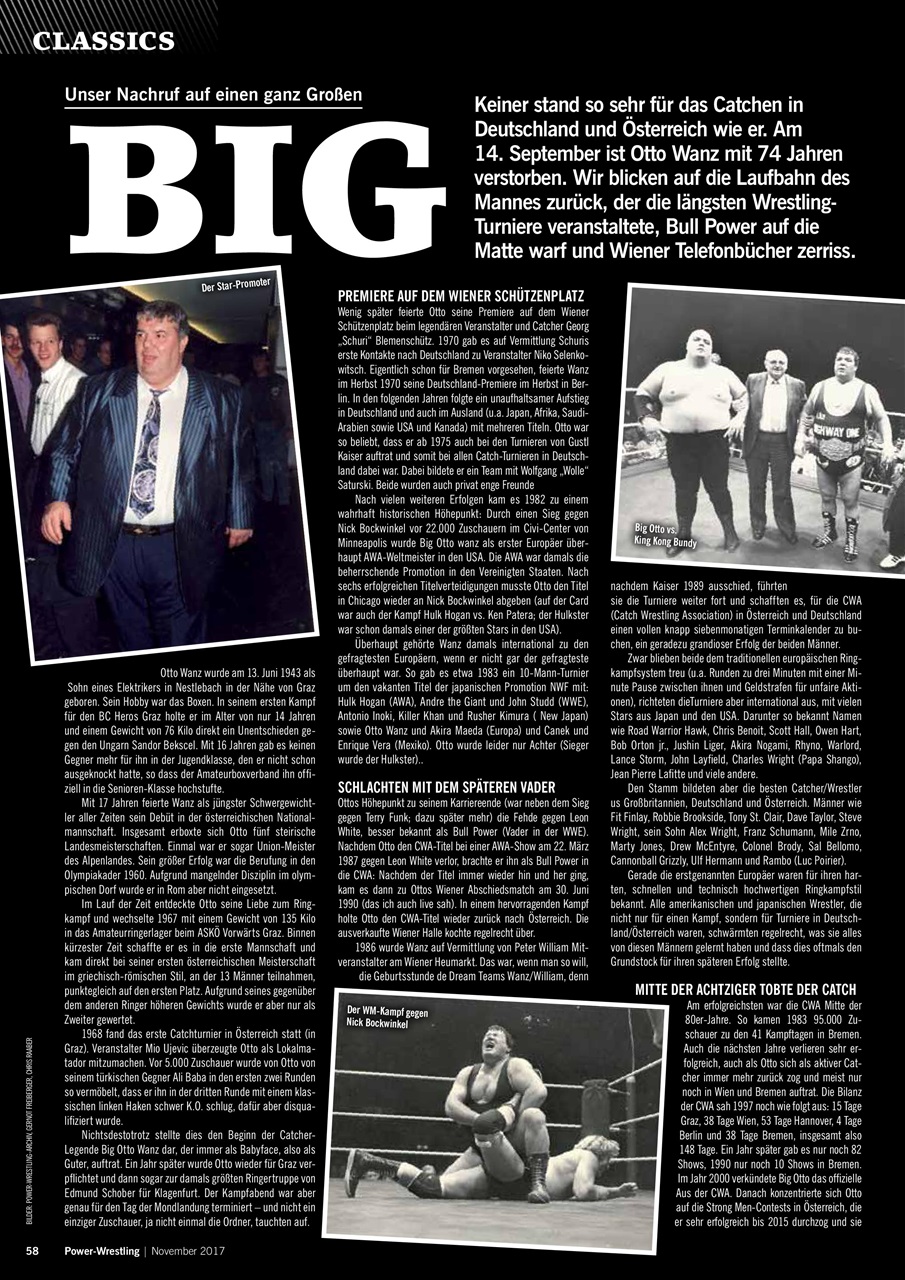 Power-Wrestling Preview Pages