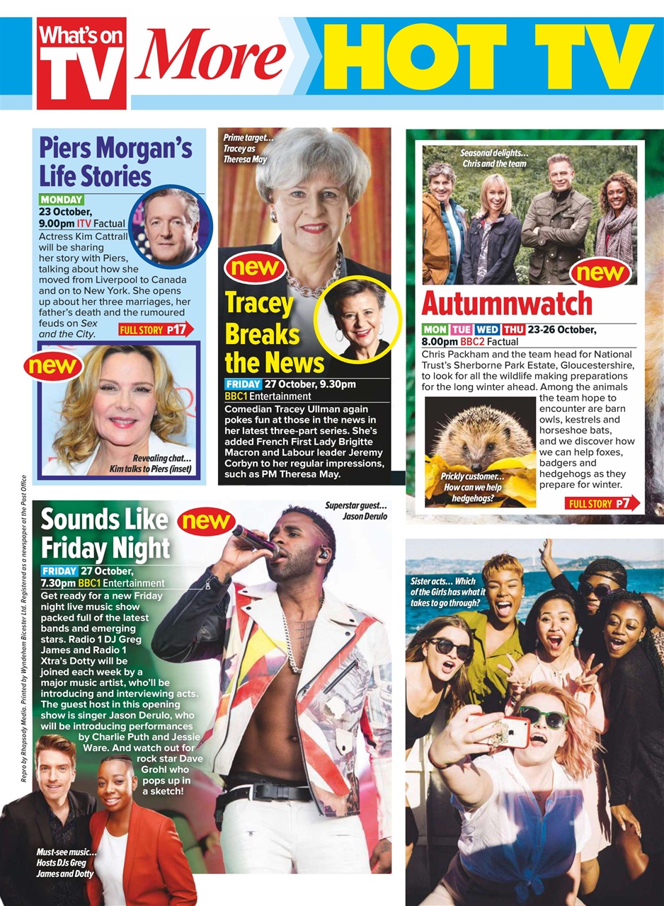 What's on TV Preview Pages