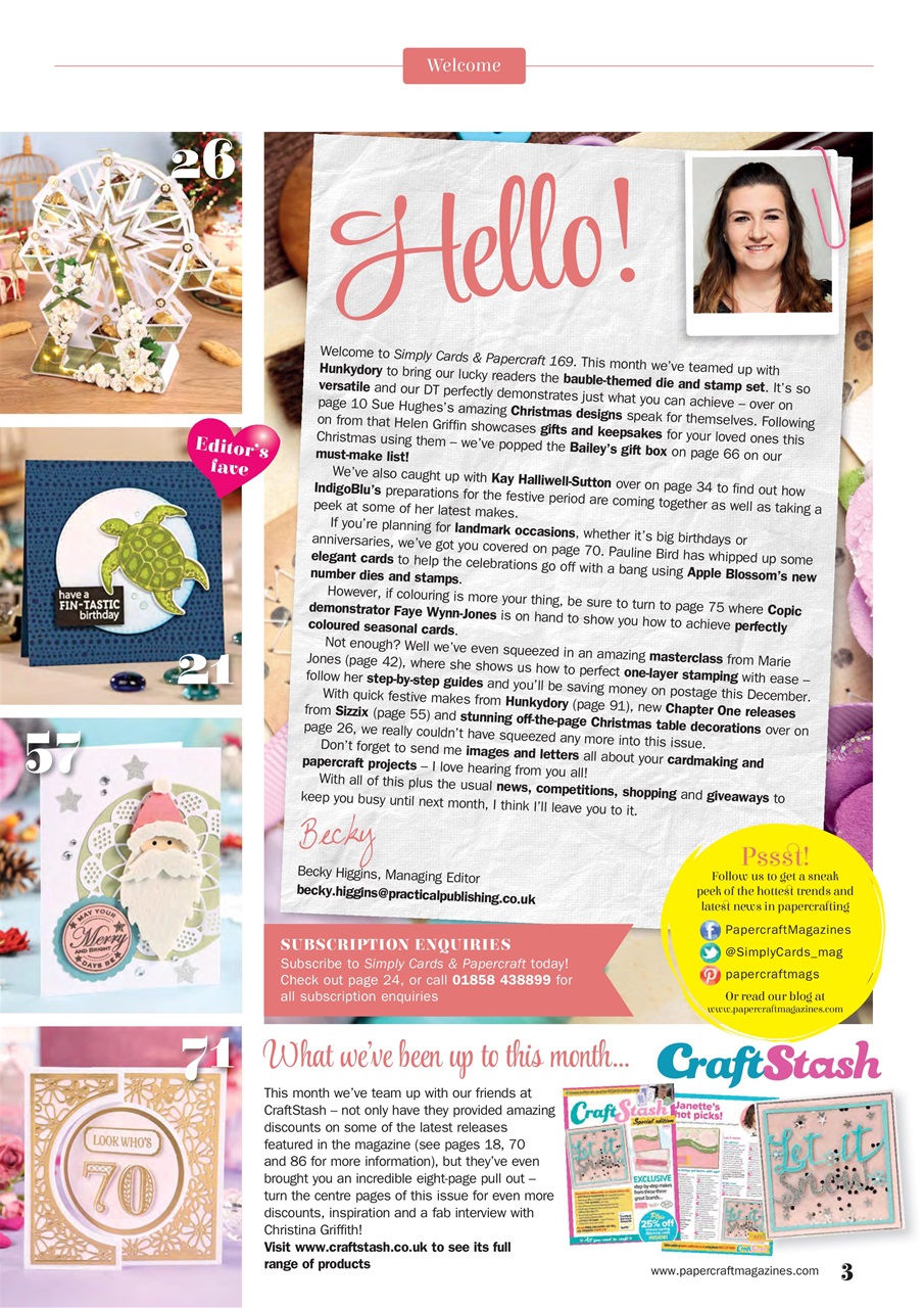Simply Cards & Papercraft Preview Pages