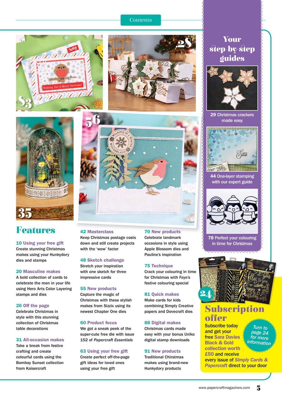 Simply Cards & Papercraft Preview Pages
