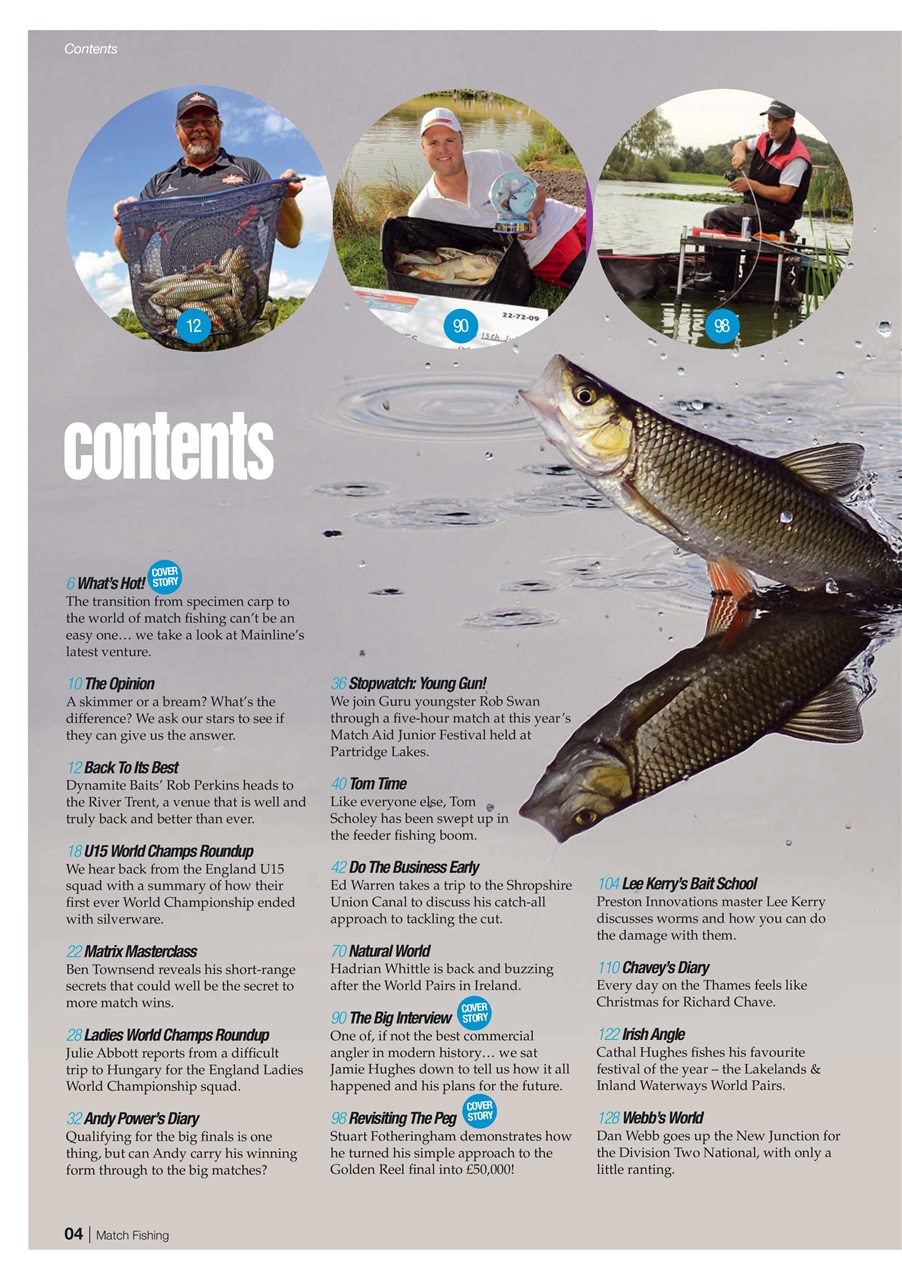 Match Fishing Preview Pages