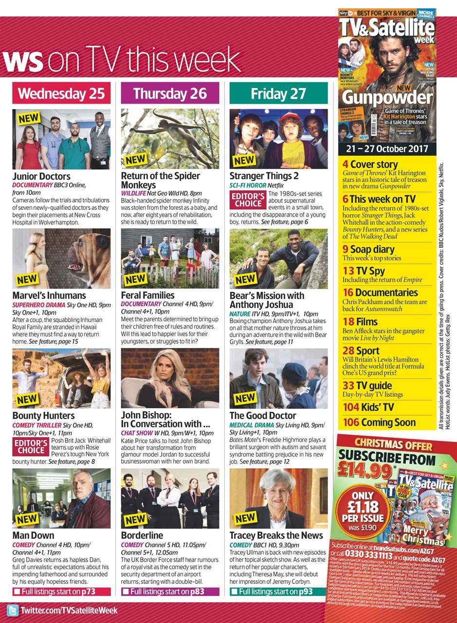TV & Satellite Week Preview Pages