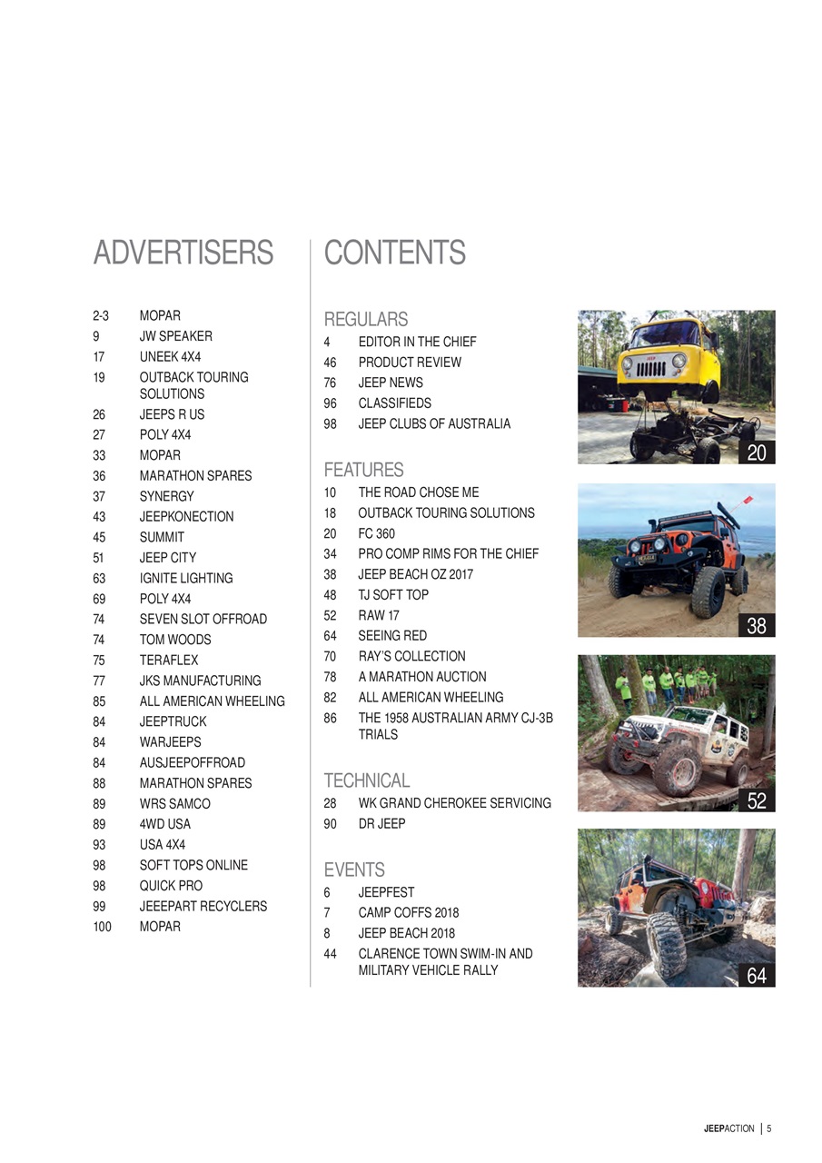 Jeep Action Preview Pages