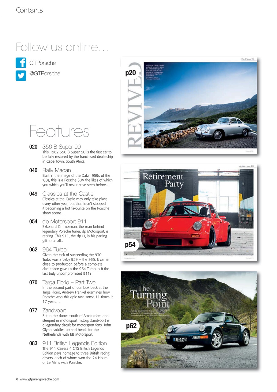 GT Porsche Preview Pages