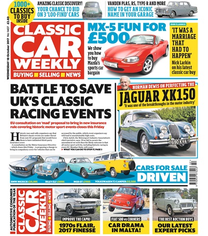 Classic Car Weekly issue 18th October 2017