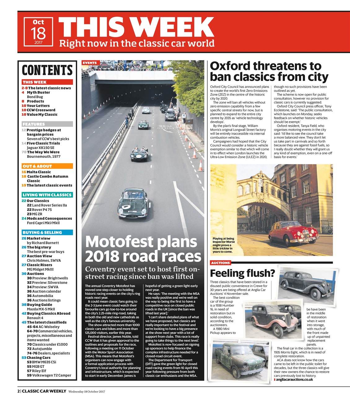 Classic Car Weekly Preview Pages
