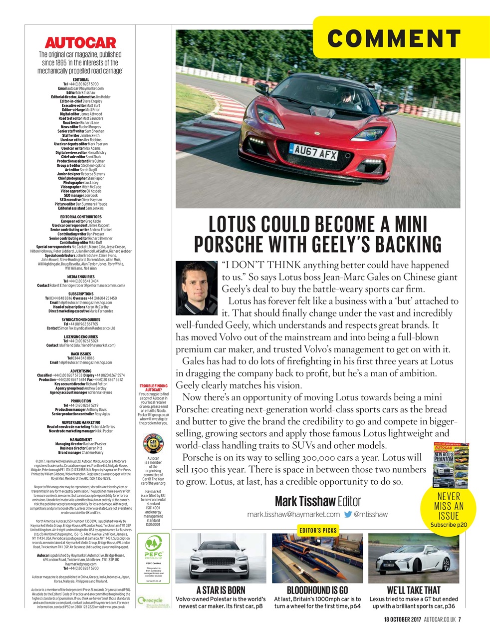 Autocar Preview Pages