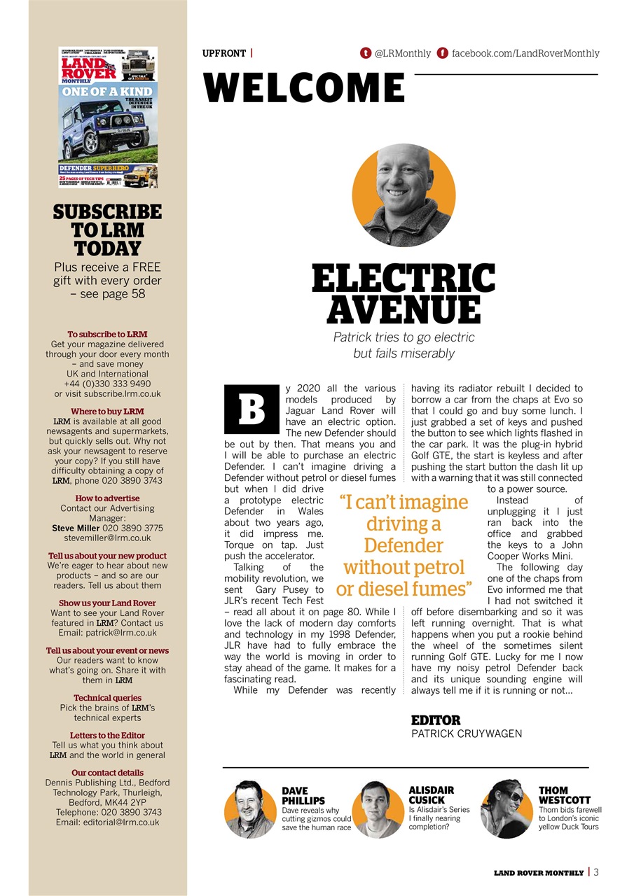 Land Rover Monthly Preview Pages