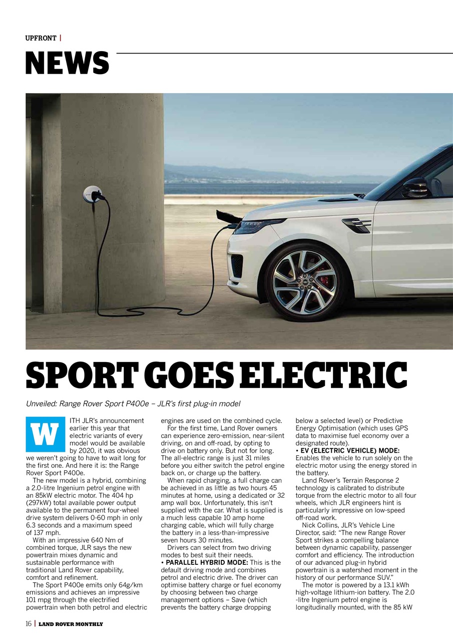 Land Rover Monthly Preview Pages