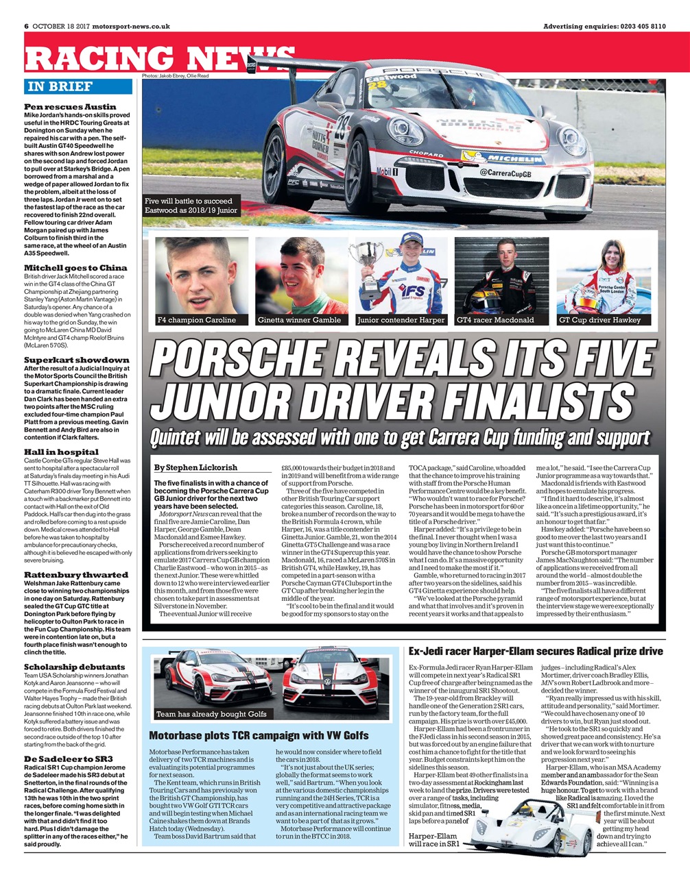 Motorsport News Preview Pages