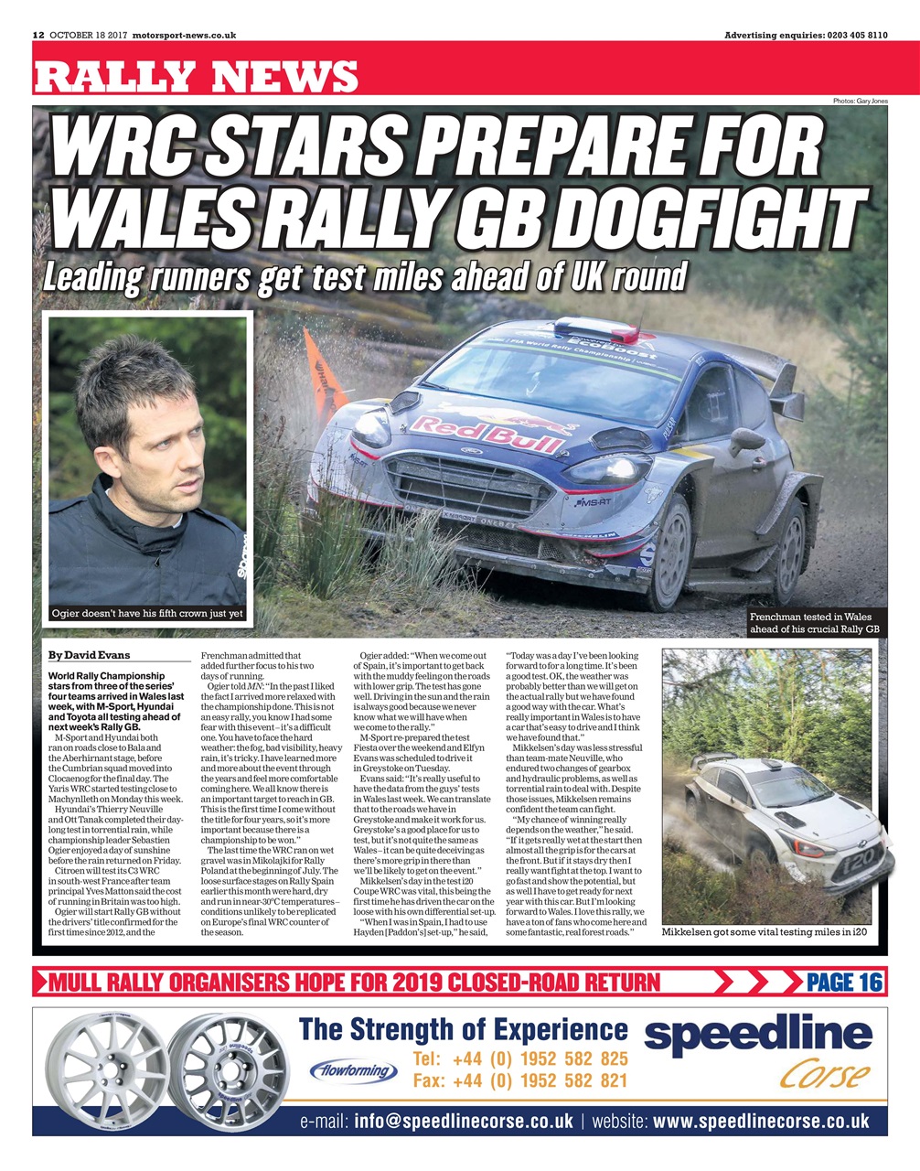 Motorsport News Preview Pages