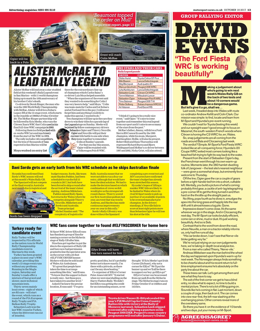 Motorsport News Preview Pages
