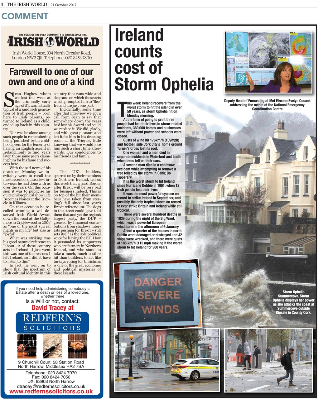 Irish World Preview Pages