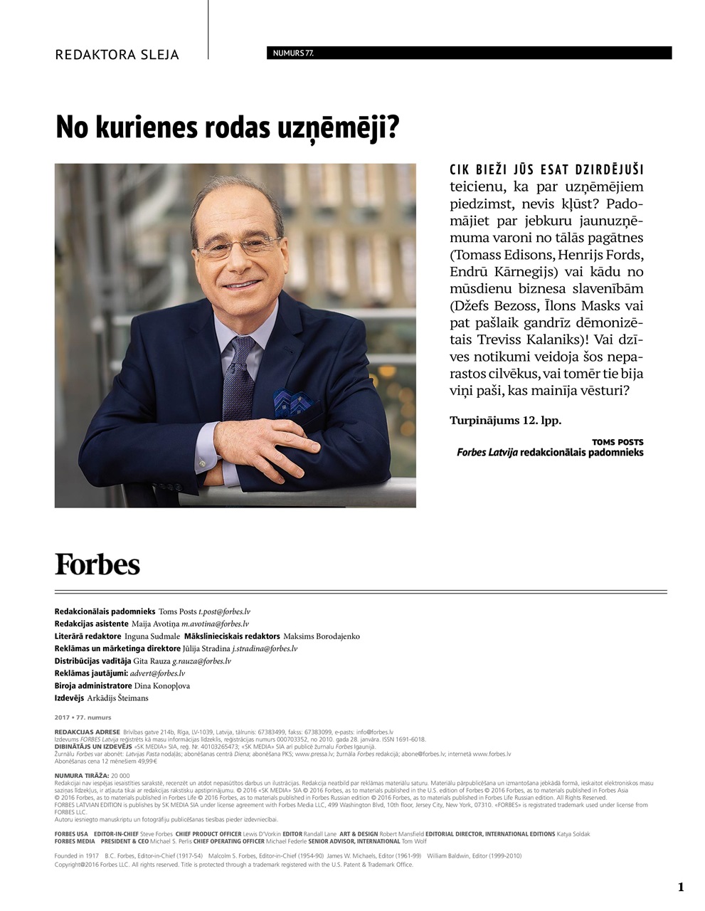 Forbes Latvia Preview Pages