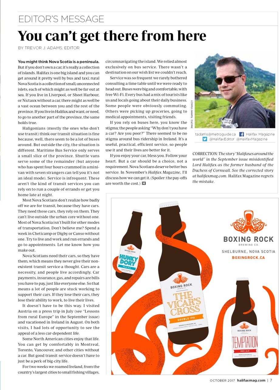 Halifax Magazine Preview Pages