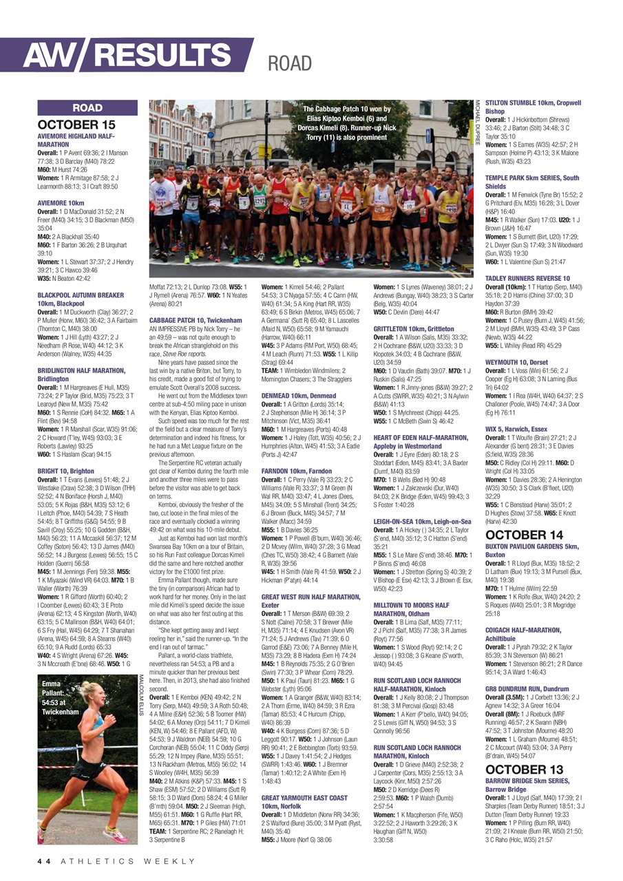 AW – Athletics Weekly Magazine Preview Pages