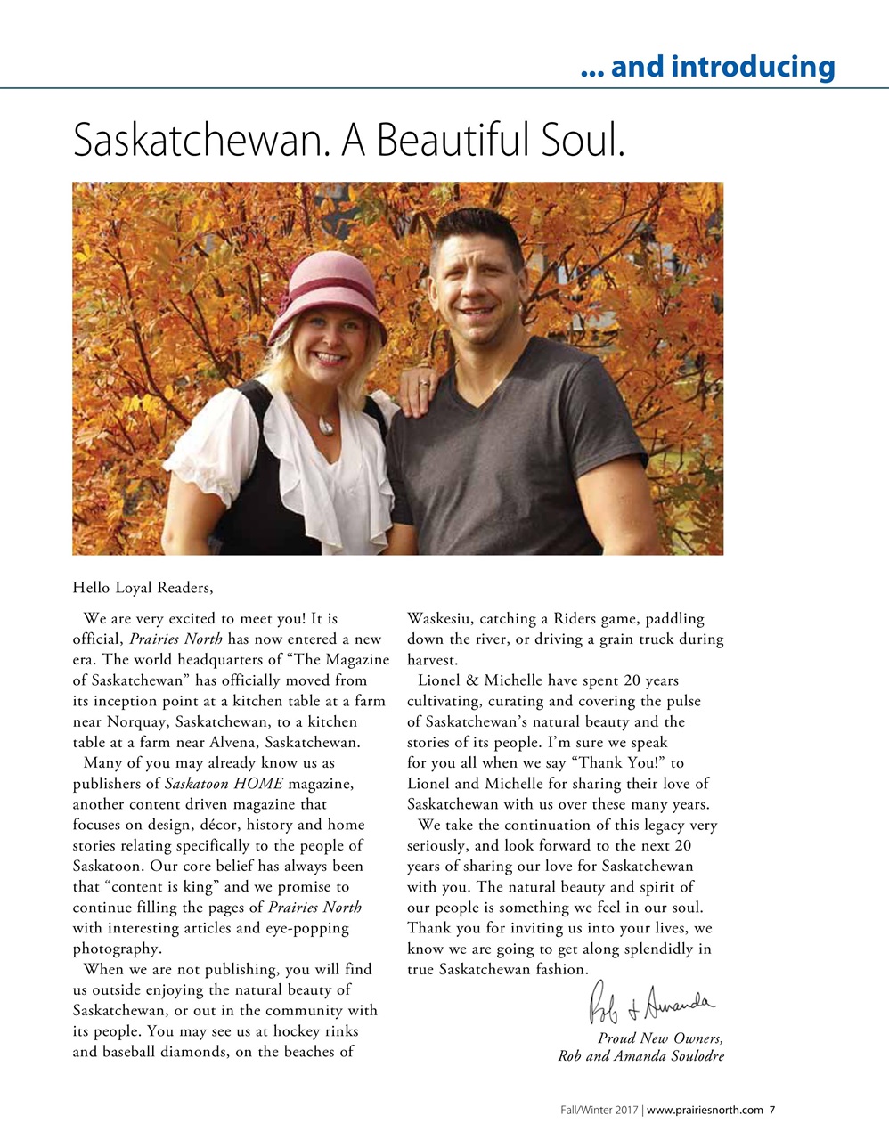 Prairies North Magazine Preview Pages