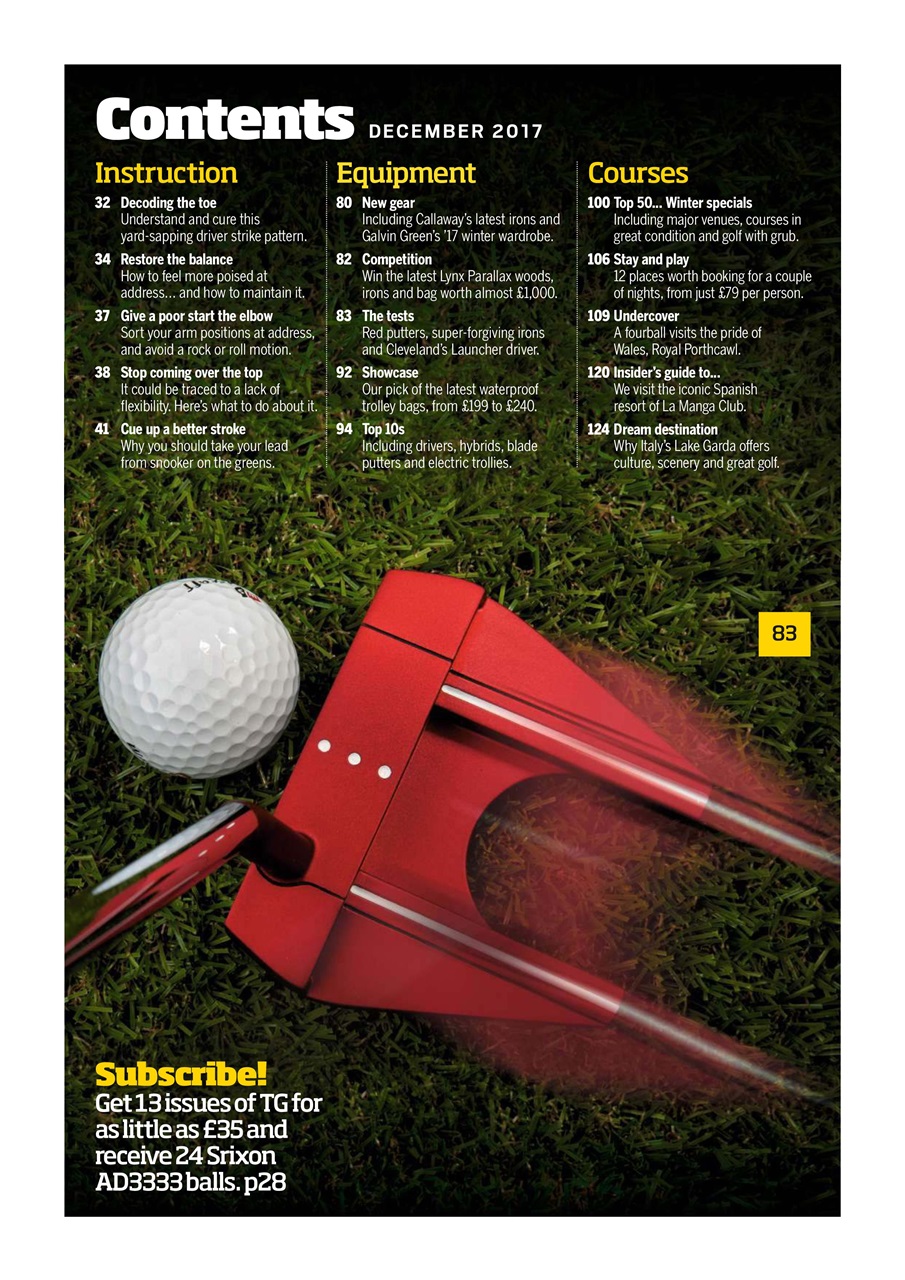 Today's Golfer Preview Pages