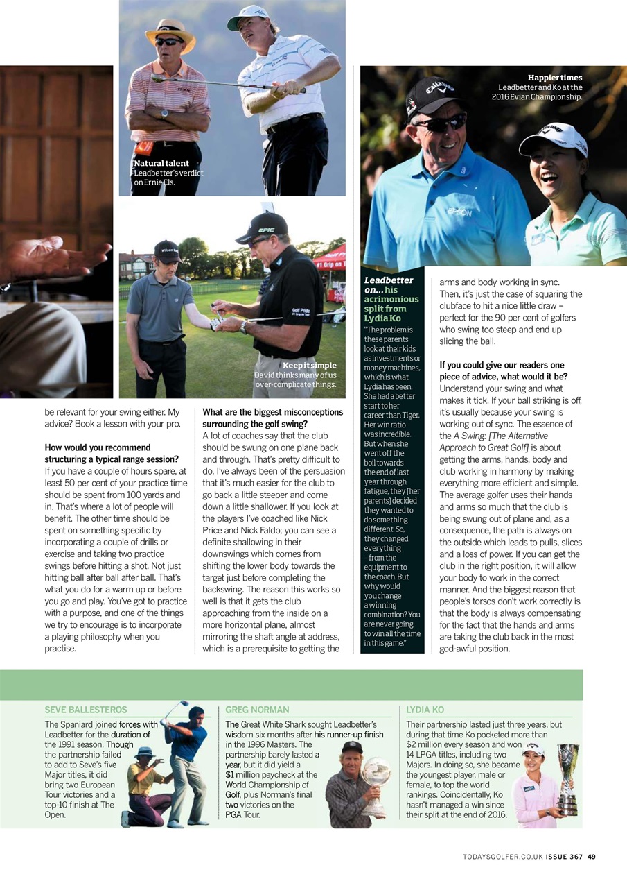 Today's Golfer Preview Pages
