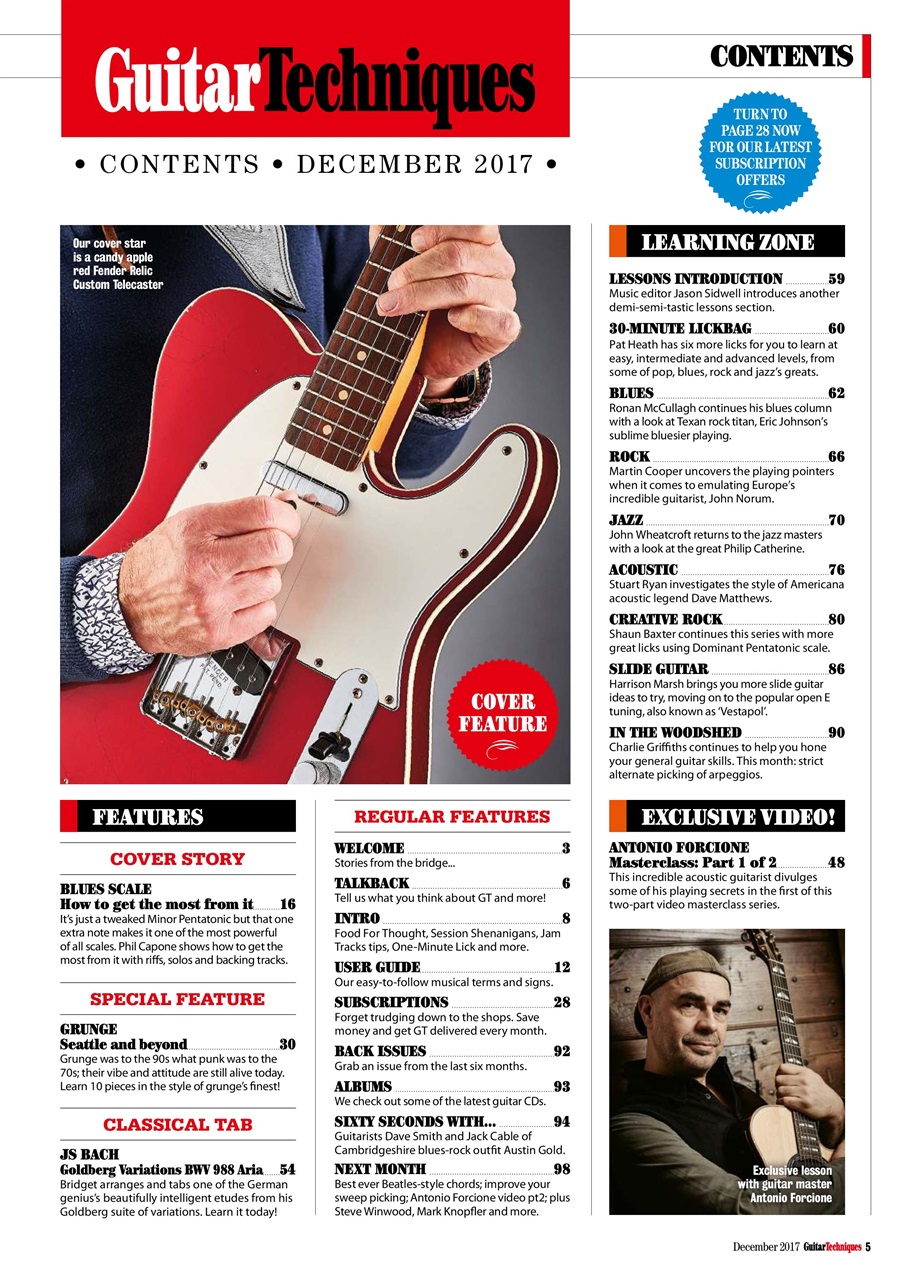 Guitar Techniques Preview Pages