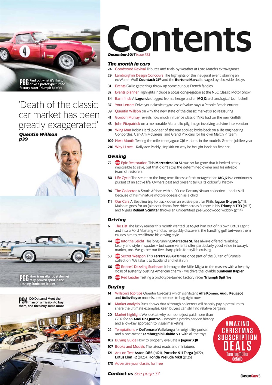Classic Cars Preview Pages