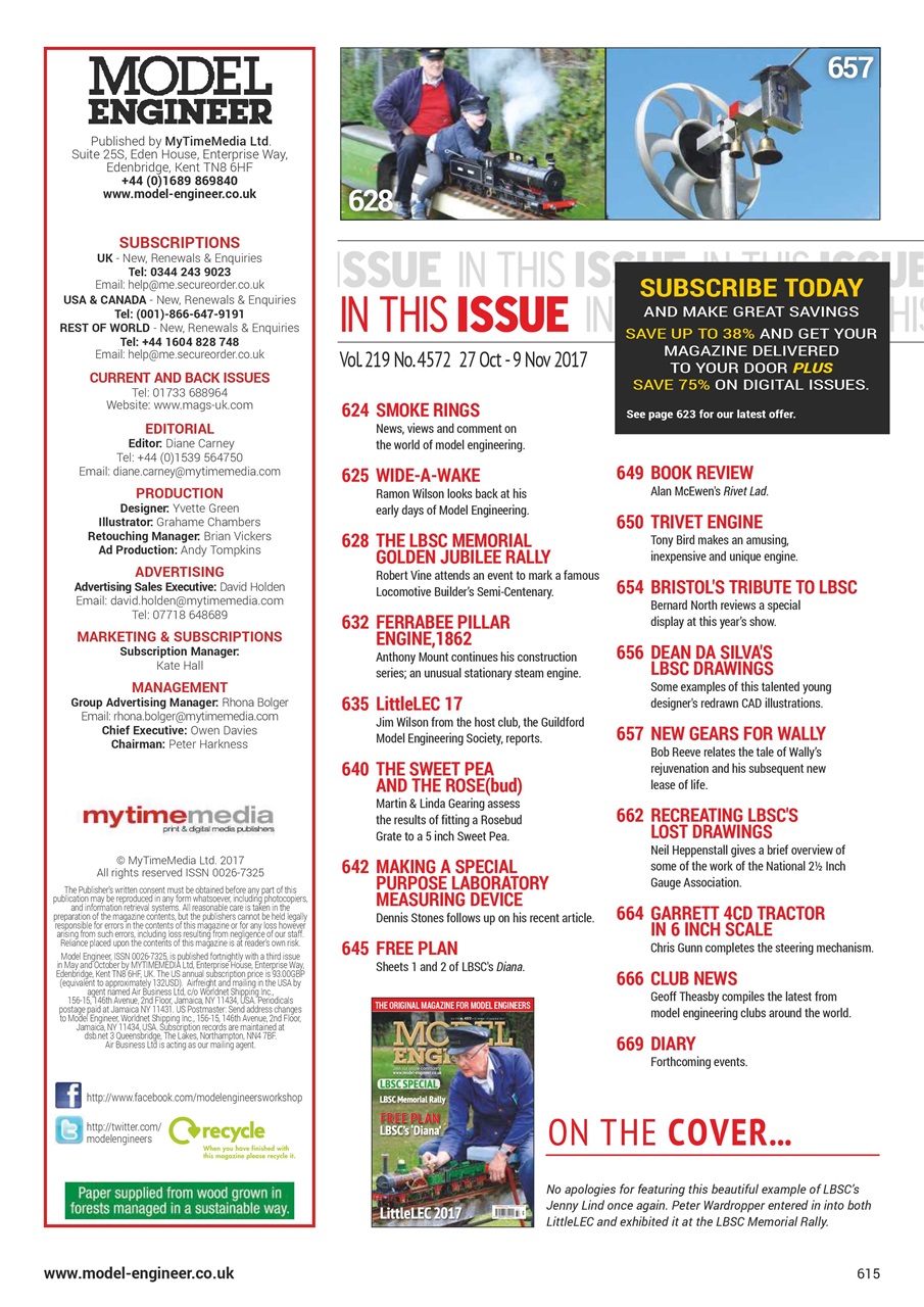 Model Engineer Preview Pages