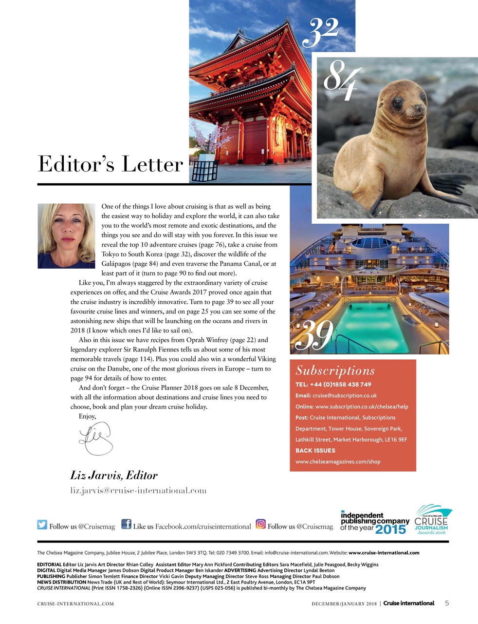 Cruise & Travel Preview Pages
