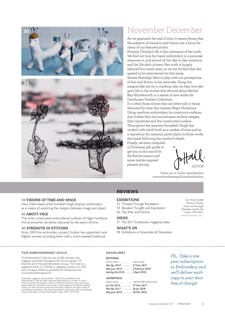 Embroidery Magazine Preview Pages