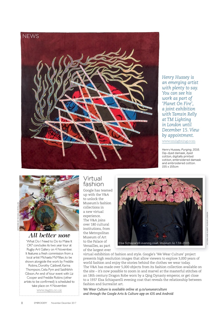 Embroidery Magazine Preview Pages