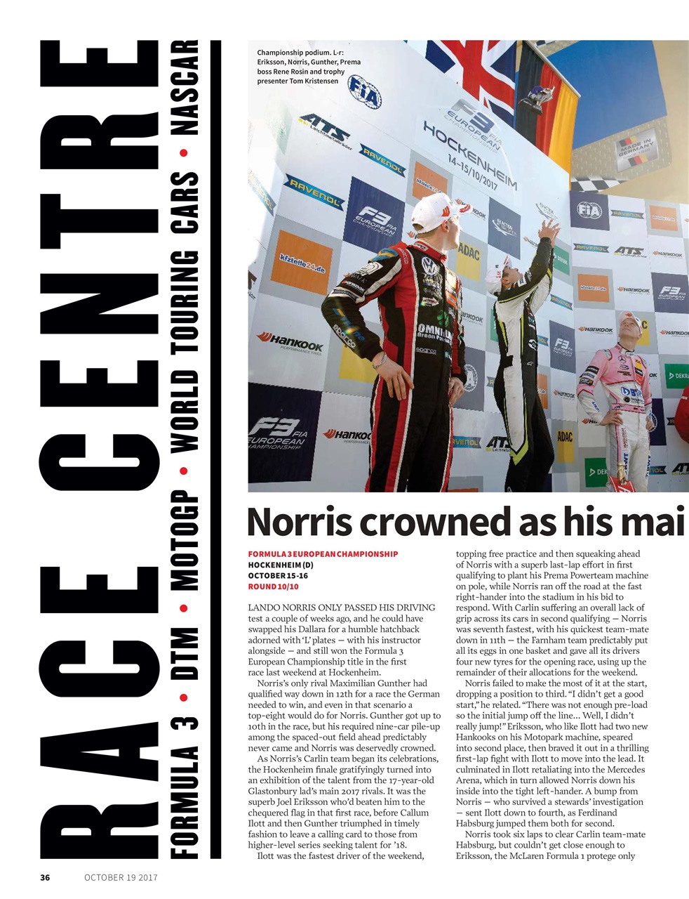 Autosport Preview Pages