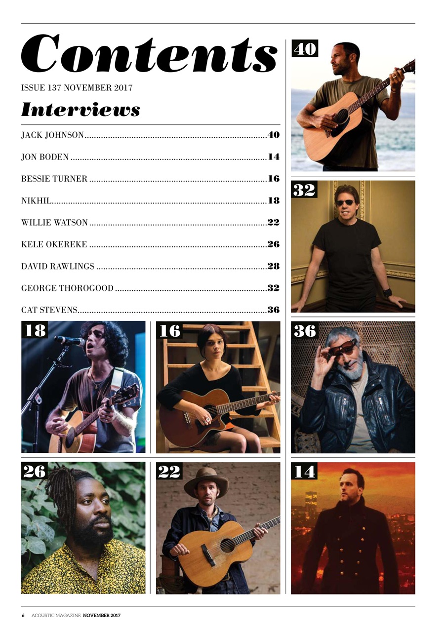 Acoustic Preview Pages