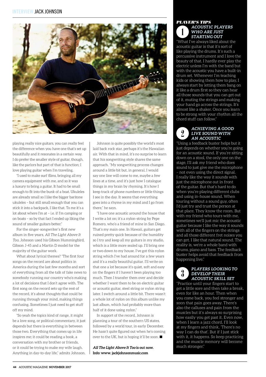 Acoustic Preview Pages