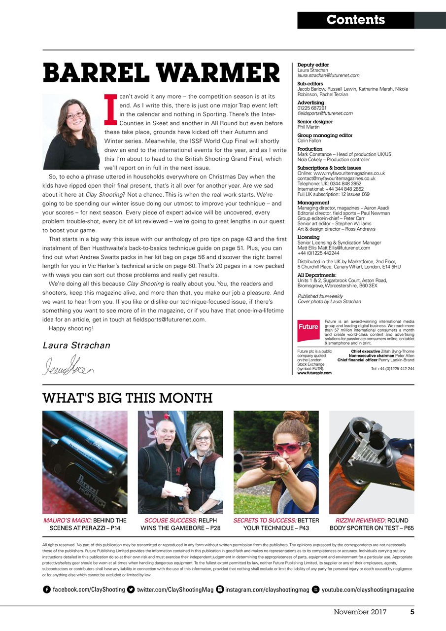 Clay Shooting Preview Pages