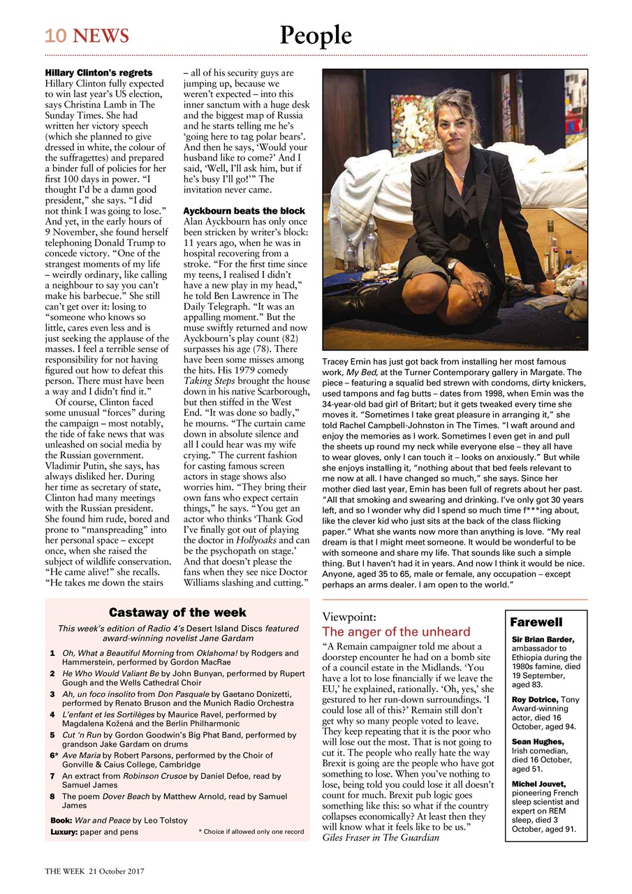 The Week Preview Pages