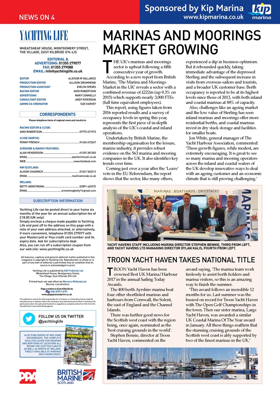 Yachting Life Preview Pages