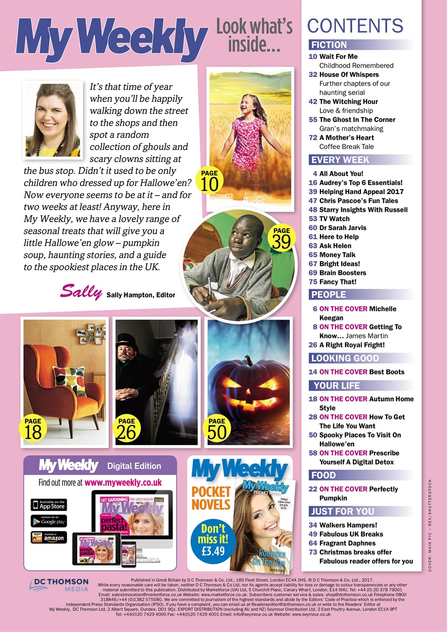 My Weekly Preview Pages