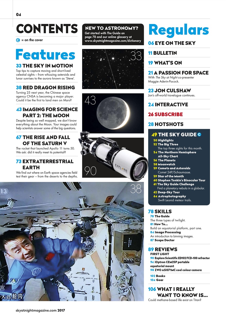 BBC Sky at Night Magazine Preview Pages