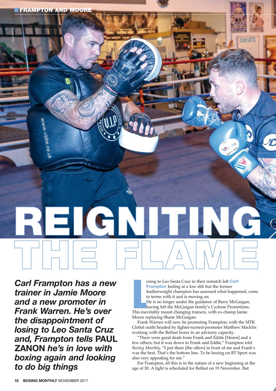 Boxing Monthly Preview Pages