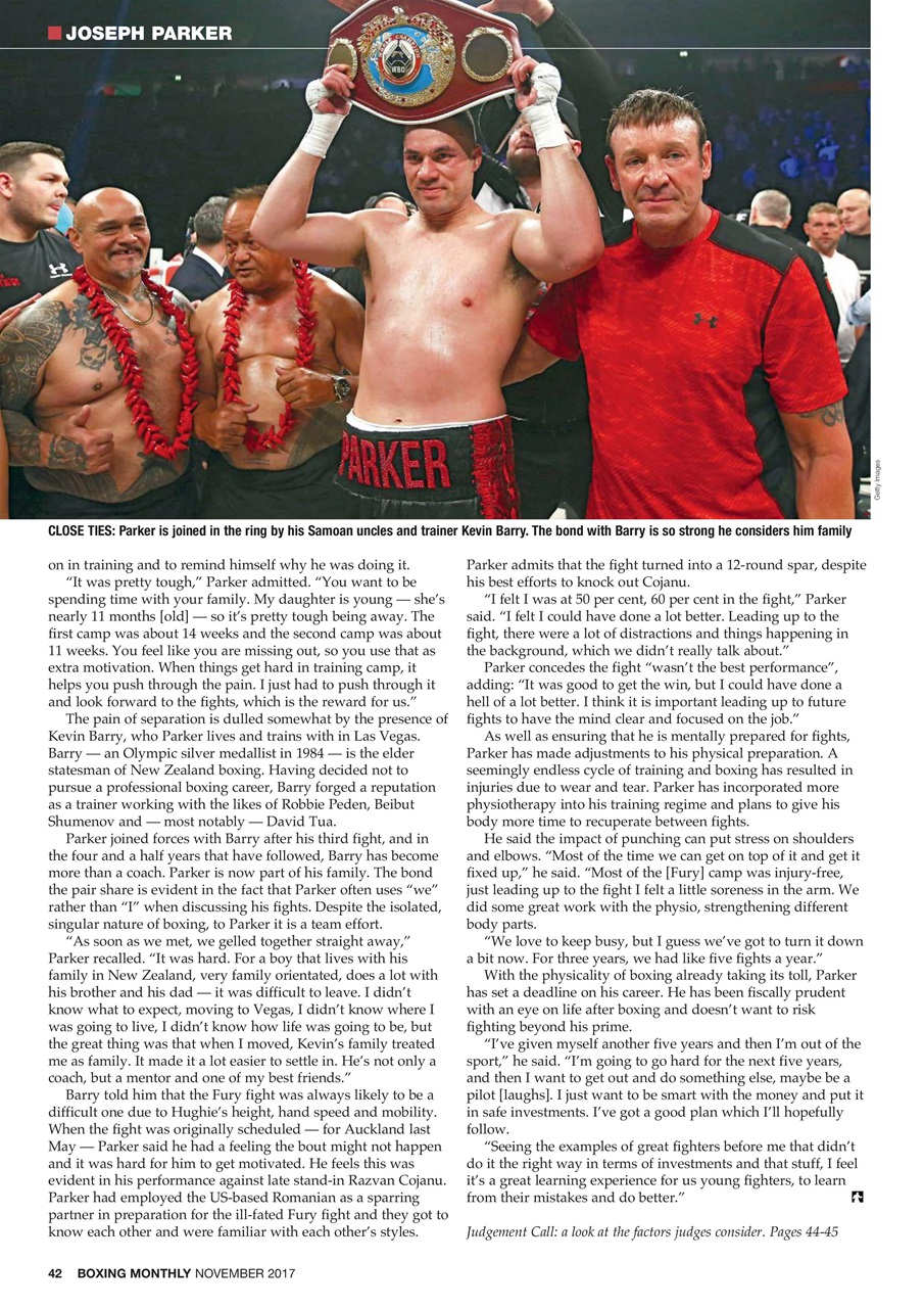 Boxing Monthly Preview Pages
