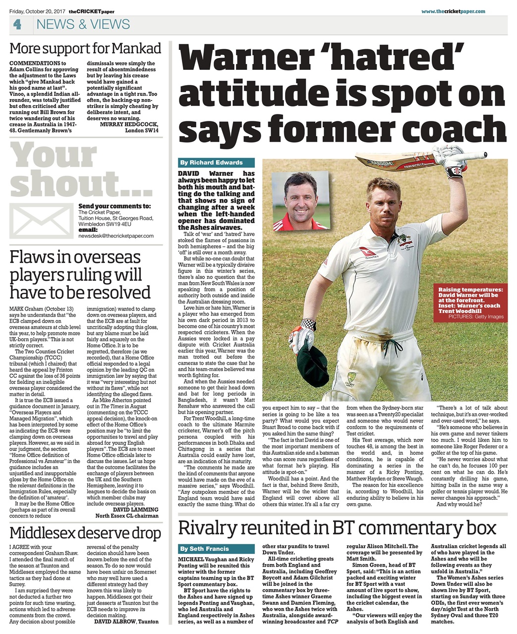 The Cricket Paper Preview Pages