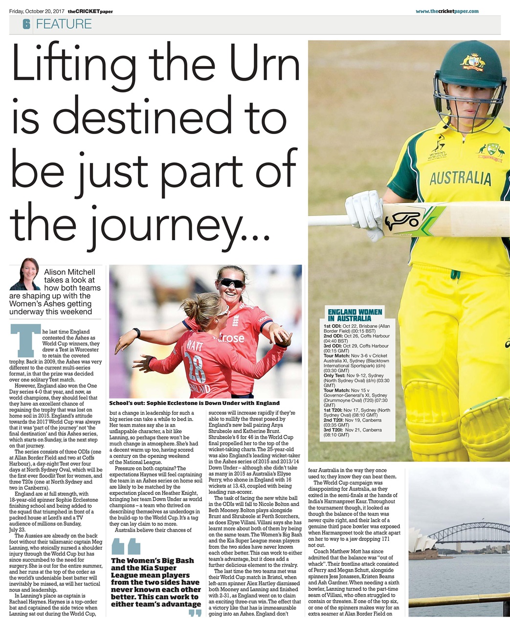 The Cricket Paper Preview Pages