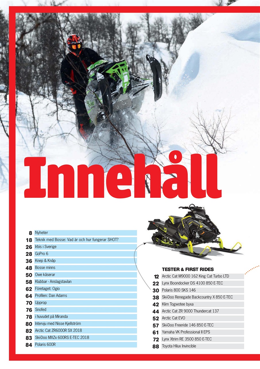 Tidningen Snöskoter Preview Pages