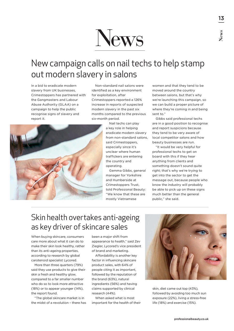 Professional Beauty Preview Pages