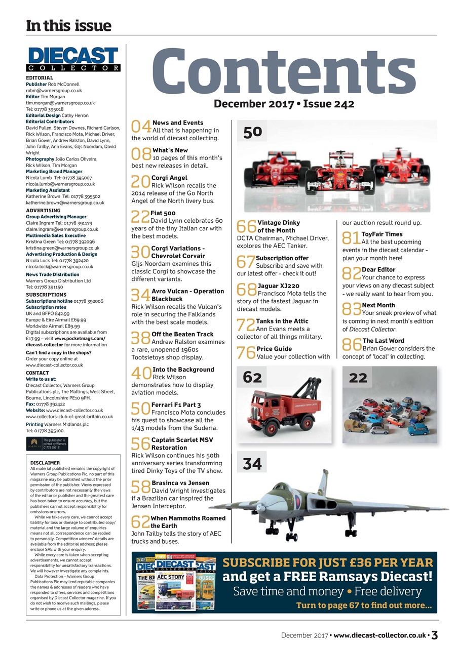 Diecast Collector Preview Pages