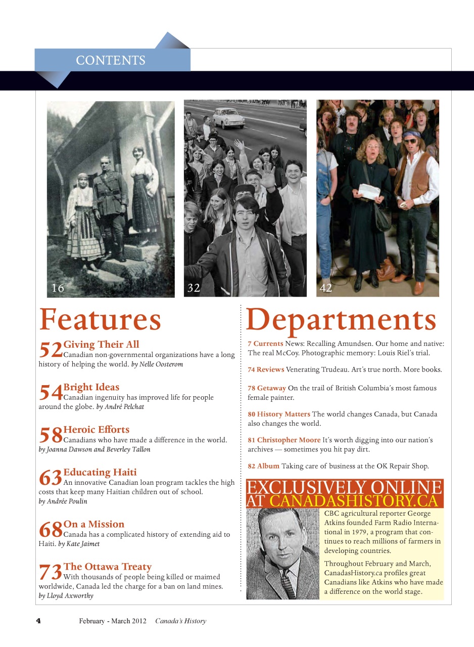 Canada's History Preview Pages