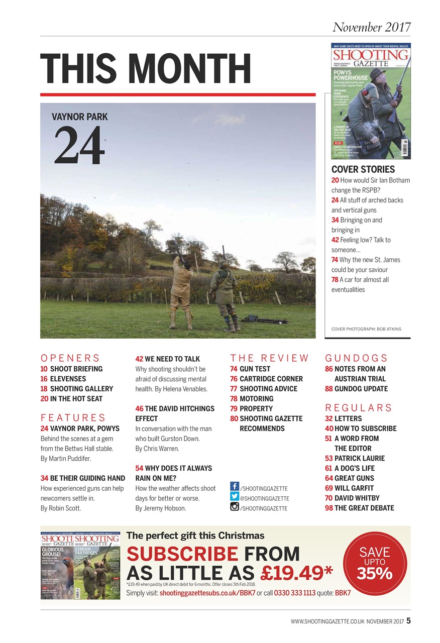 Shooting Gazette Preview Pages