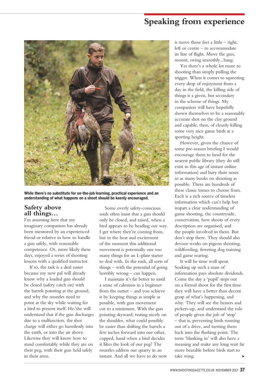 Shooting Gazette Preview Pages