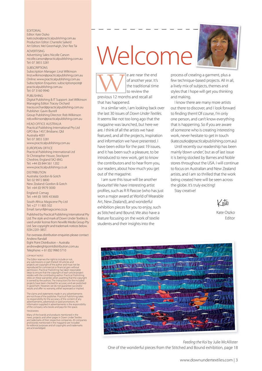 Down Under Textiles Preview Pages